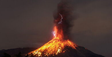 El volcán de Colima